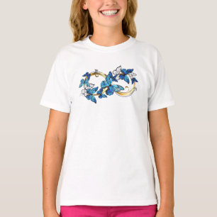 T-shirt Symbole infini de papillons Morpho bleus