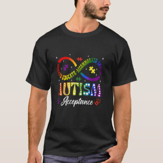 T-shirt Symbole infini de sensibilisation et d'acceptation
