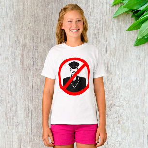 T-shirt Symbole interdit de chauffeur, avertissement drôle