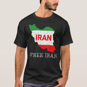 T-shirt Symbole Iran libre Drapeau Liberté Amour