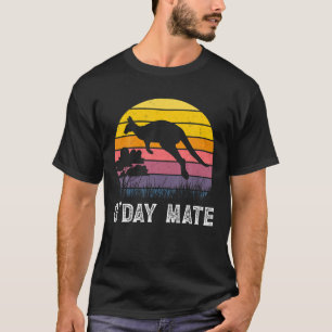 T-shirt Symbole Kangaroo Australie G-day Mate Australie Wo