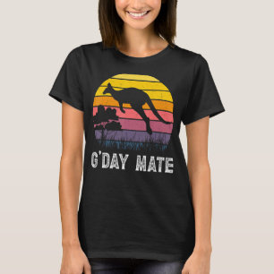 T-shirt Symbole Kangaroo Australie G'Day Mate Australie Wo
