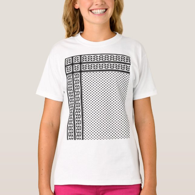 T-shirt Symbole Keffiyeh de la Palestine Motif de résistan (Devant)