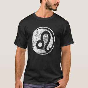 T-shirt Symbole Leo Zodiac Femme Pour Juillet Août Anniver