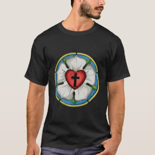 T-shirt Symbole luthérien Luther Seal Rose Croix chrétienn