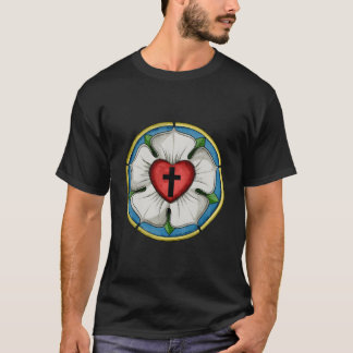 T-shirt Symbole luthérien Luther Seal Rose Croix chrétienn