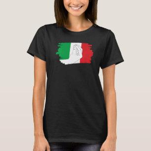 T-shirt Symbole main du drapeau italien Geste main Italian