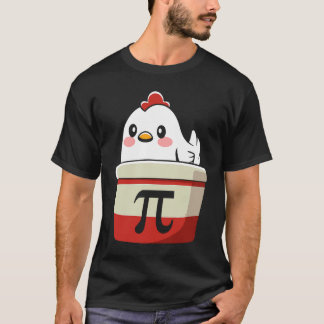 T-shirt Symbole mathématique pi de pot de poulet cool pour