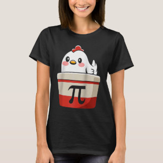 T-shirt Symbole mathématique Pi Pot de poulet cool pour le