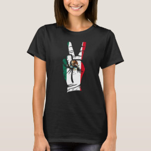 T-shirt SYMBOLE Mexique Drapeau de la paix à la main Mexiq