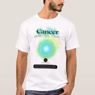 T-shirt Symbole moderne Zodiaque Cancer Quote d'eau Élémen