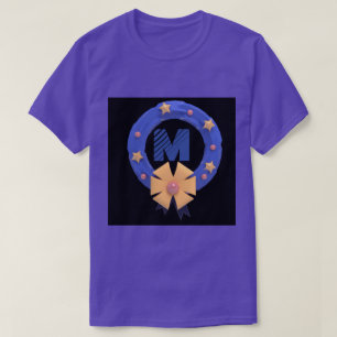 T-shirt Symbole Monogramme M personnalisé Initiales T-Shir