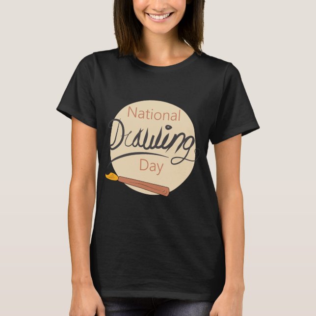 T-shirt Symbole national du jour du dessin (Devant)