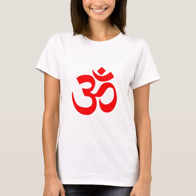 T-shirt Symbole Om Shanti Om Aum Namah Shivay Omkara Prana (Devant)