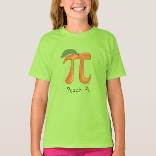 T-shirt Symbole Peach Pi Enseignant Math