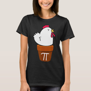 T-shirt Symbole Pi de Poulet Cute Pot Pie Funny Math Pun
