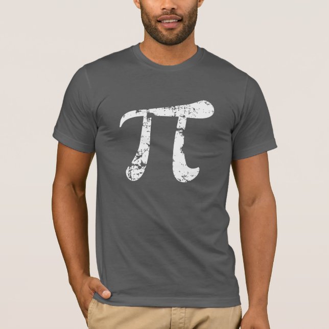 T-shirt SYMBOLE Pi Grunge (Devant)