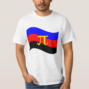 T-shirt Symbole polyamory de la fierté drapeau ondulé