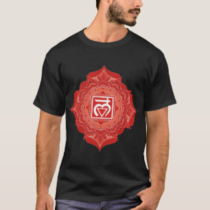 T-shirt Symbole rouge Chakra Muladhara Root Chakra