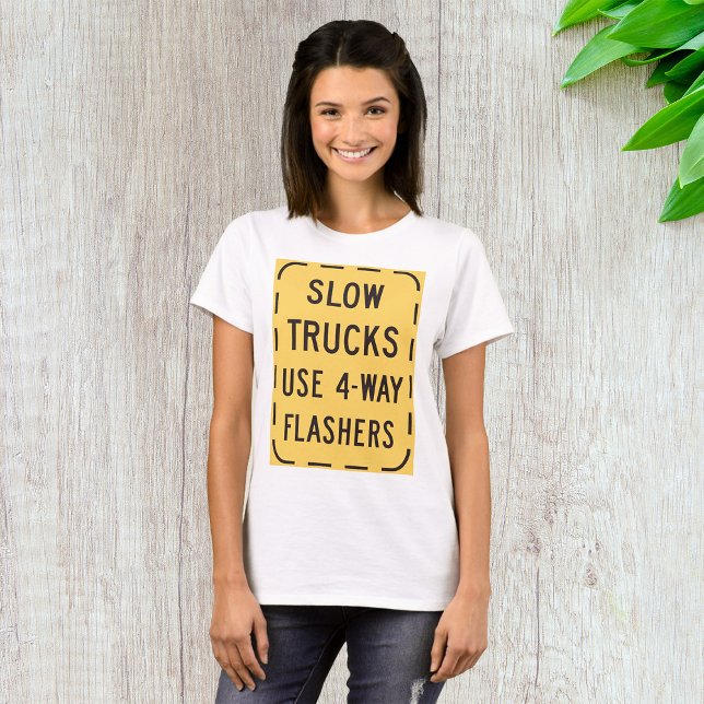 T-shirt SYMBOLE ROUTIER DES Camions Lents (Créateur téléchargé)