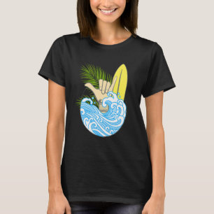 T-shirt SYMBOLE Shaka Hang Vintage Loose Hawaii Surf