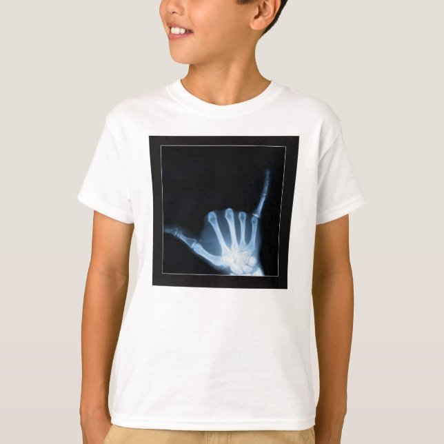 T-shirt SYMBOLE Shaka X-Ray (Perdre la main) (Devant)