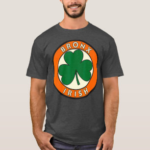 T-shirt Symbole Shamrock irlandais Bronx New York