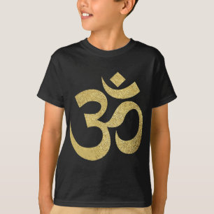 T-shirt Symbole spirituel Golden Om Méditation Yoga Ohm