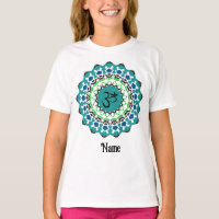 Symbole spirituel Mandala Yoga Om Yoga Bleu Custom