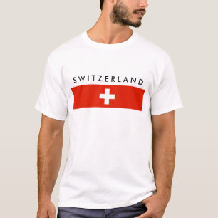 T-shirt Symbole suisse de nation de drapeau de pays de la