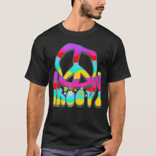 T-shirt SYMBOLE super Hippie 60S Les années 70 Peace 1970S