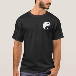 T-shirt Symbole taoïste Yin Yang noir et blanc