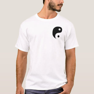 T-shirt Symbole taoïste Yin Yang noir et blanc