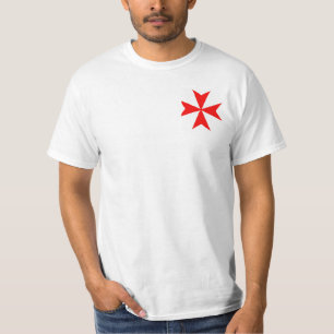 T-shirt symbole templar de religion de Croix-Rouge de
