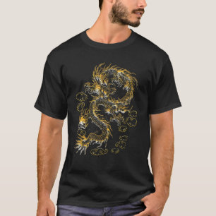 T-shirt Symbole traditionnel chinois de dragon de puissanc