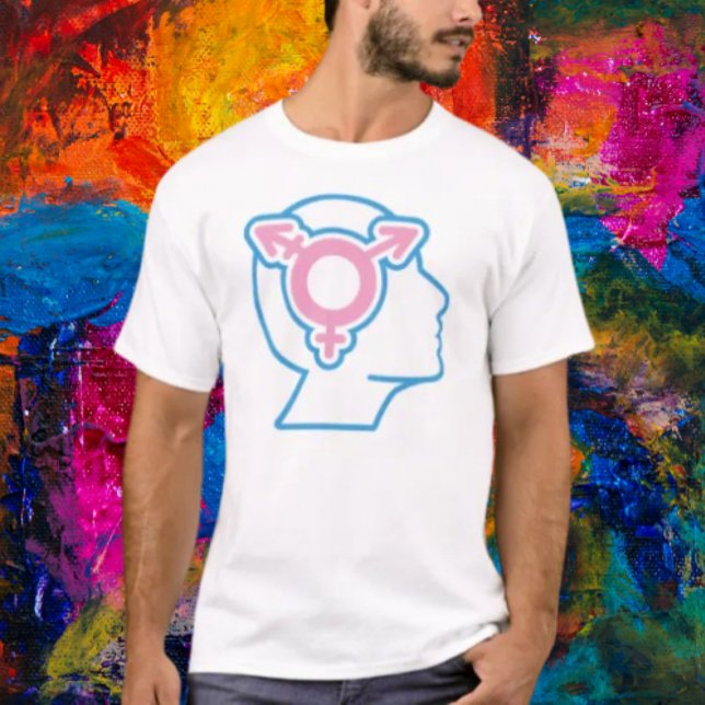 T-shirt Symbole Trans Pride Tête Tee (Créateur téléchargé)