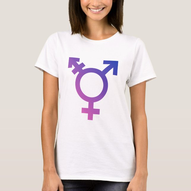 T-shirt Symbole transgenre (Devant)