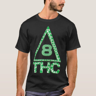 T-shirt Symbole triangle Delta 8 THC Delta 8 Green Weed Pl
