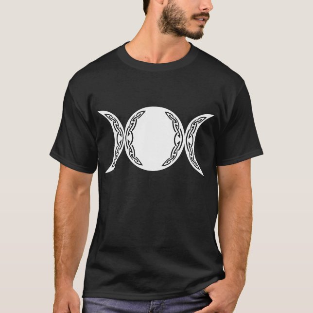 T-shirt Symbole triple de lune de déesse (Devant)