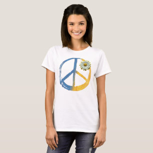 T-shirt SYMBOLE Ukrainien - PAIX Daisy Ukraine Guerre