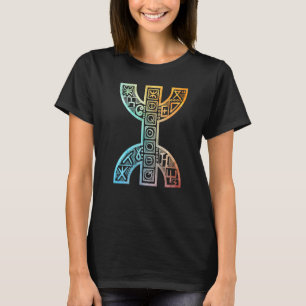T-shirt Symbole Vintage Amazigh Yaz Tifinagh Berbers Fière