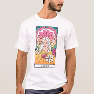 T-shirt Symbole Virgo Zodiac Art Abstrait Vintage 