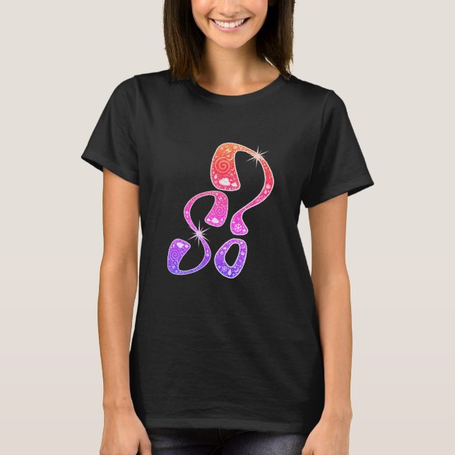 T-shirt Symbole Whimsical Creative So Question Mark (Devant)