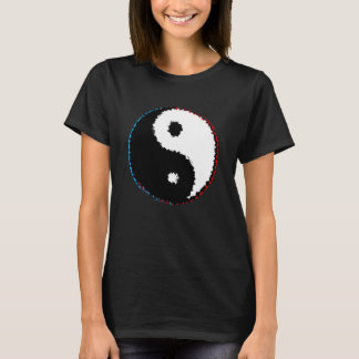T-shirt Symbole Yin et Yang du glitch Taoïsme Bouddhisme C