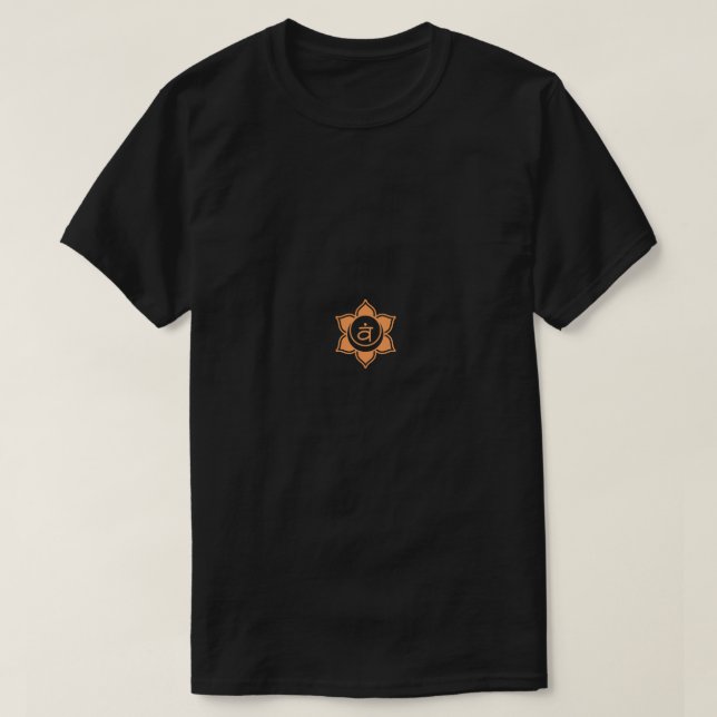 T-shirt Symbole Yoga Chakra Sacral Chakra Svadisthana Sacr (Design devant)