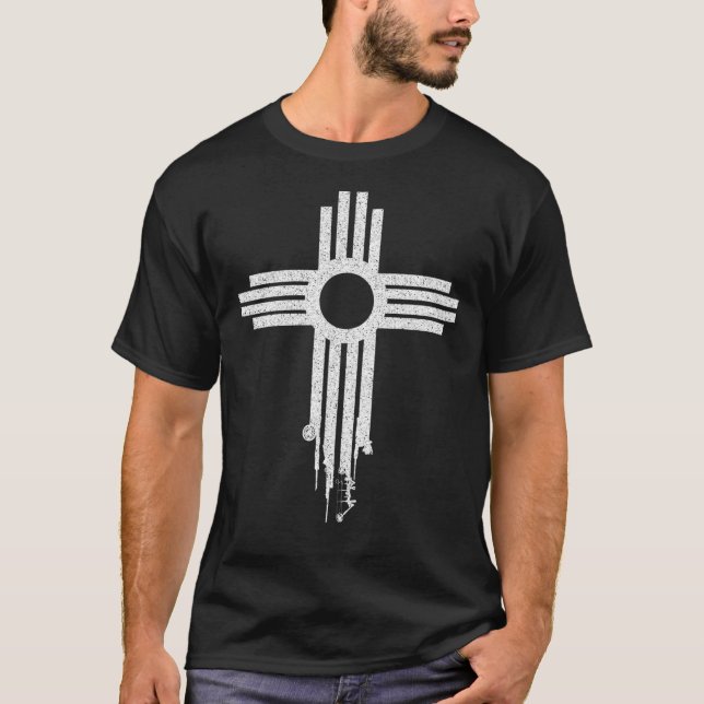 T-shirt Symbole Zia du Nouveau-Mexique - Graphique de la c (Devant)