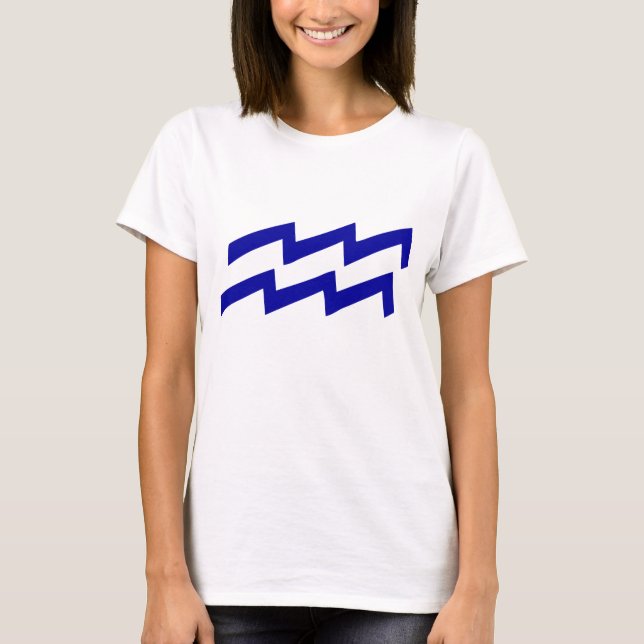 T-shirt SYMBOLE Zodiaque Aquarius (Devant)