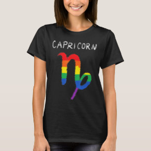 T-shirt SYMBOLE Zodiaque Capricorne Gay Lesbian Lgbt Pride