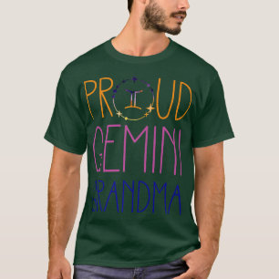 T-shirt Symbole zodiaque Gemini Grandma Fière Astrolo