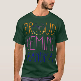T-shirt Symbole zodiaque Gemini Grandma Fière Astrolo